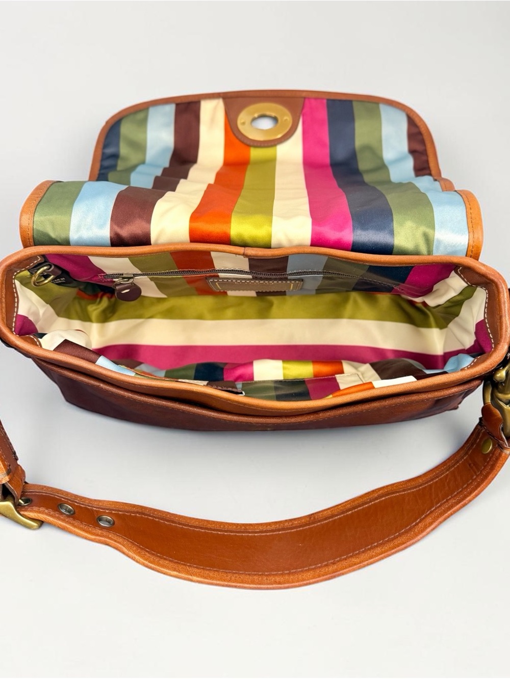 Vintage Coach 65th Anniversary Legacy Ali Flap Bag 11134 - Vachetta Leather - Picture 10 of 16
